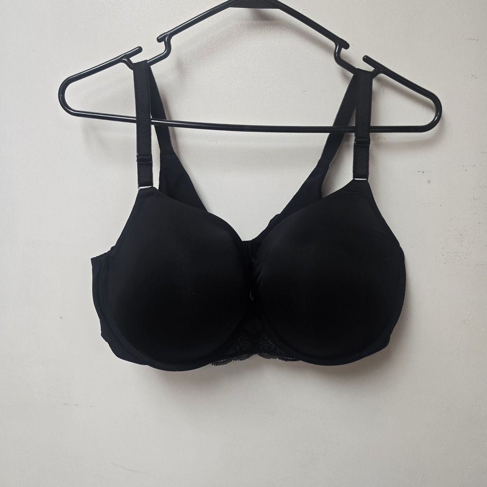 Torrid Curve 360 Back Smoothing Push-Up T-Shirt Bra Black 40DD Underwire